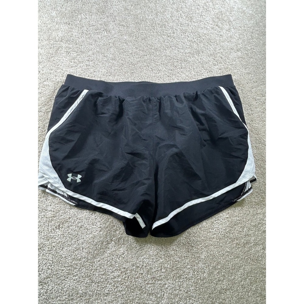 Under Armour Women's Black XL HeatGear Running Shorts